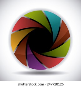 camera lens design, vector illustration eps10 graphic 