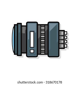camera lens doodle