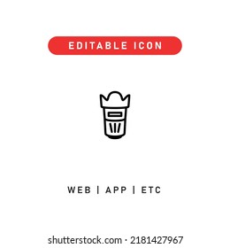 camera lens editable stroke icon, outline icon for web, app, presentation, etc