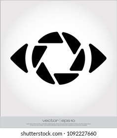 camera lens eye icon
