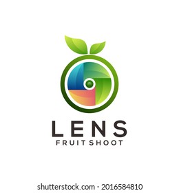 Logotipo de la lente de la cámara Gradiente de color