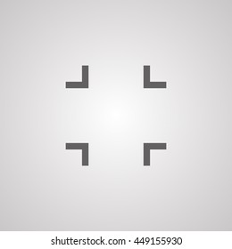 Camera lens icon, 