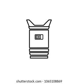 camera lens icon. Element of photo and video camera for mobile concept and web apps. Thin line  icon for website design and development, app development. Premium icon on white background