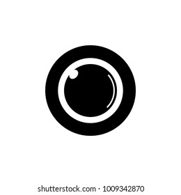 camera lens icon. Elements of camera icon for concept and web apps. Illustration  icon for website design and development, app development. Premium icon on white background