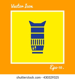Camera Lens Icon. Eps-10.