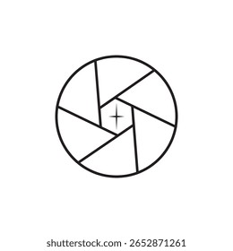 Design de Elemento de Ilustração de Ícone de Lente de Câmera