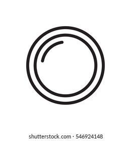 camera lens icon illustration isolated vector sign symbol