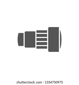 Camera lens icon isolated on white background. Photography symbol modern, simple, vector, icon for website design, mobile app, ui. Vector Illustration