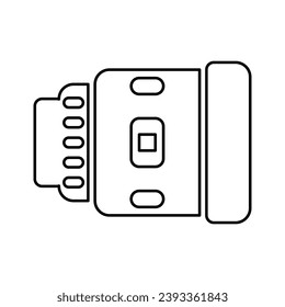Camera Lens Icon In Outline Style