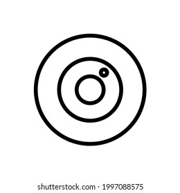 Camera lens icon with rounded style