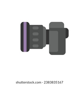 Camera Lens icon set. Camera instrument Symbol, logo . Vector Illustration flat icon.