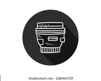 camera lens icon, camera lens icon set with modern line art style, hand drawn camera vector illustration.