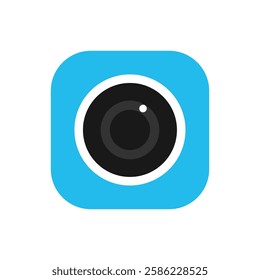 Camera lens icon stock illustration. Logo Inspiration