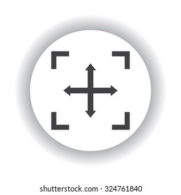 Camera lens icon, stock vector