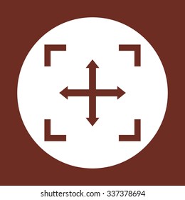 Camera lens icon, stock vector