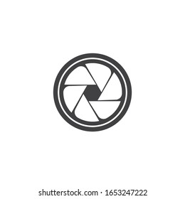 camera lens icon and symbol logo Template