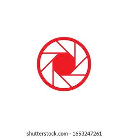 camera lens icon and symbol logo Template
