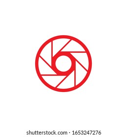 camera lens icon and symbol logo Template