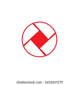camera lens icon and symbol logo Template