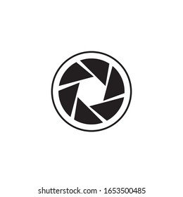 camera lens icon and symbol logo Template