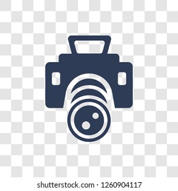 camera lens icon. Trendy camera lens logo concept on transparent background from Cinema collection