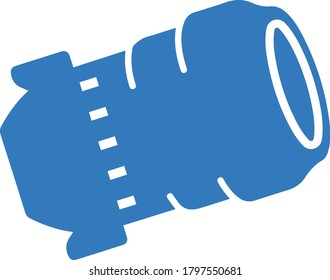 Camera lens icon, vector design