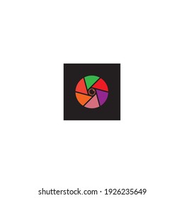 Camera lens icon vector design illustration.