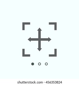 Camera lens icon, vector, icon flat