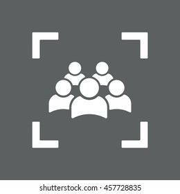 Camera lens icon, vector, icon flat