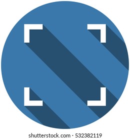 Camera Lens Icon Vector flat design style