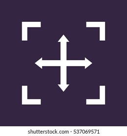 Camera Lens Icon Vector flat design style
