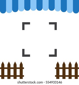 Camera Lens Icon Vector flat design style