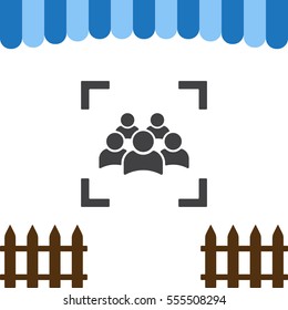 Camera Lens Icon Vector flat design style