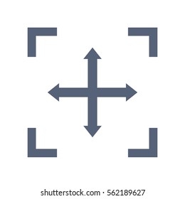 Camera Lens Icon Vector flat design style
