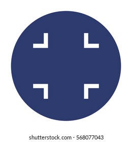 Camera Lens Icon Vector flat design style