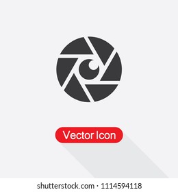 Camera Lens Icon Vector Illustration Eps10