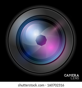 Camera lens icon - Vector illustration.