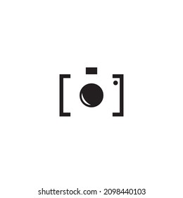 Kameraobjektiv Symbol Vektorgrafik Logo Design.