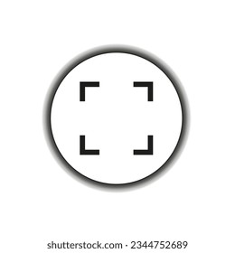 Camera lens icon. Vector illustration. EPS 10.
