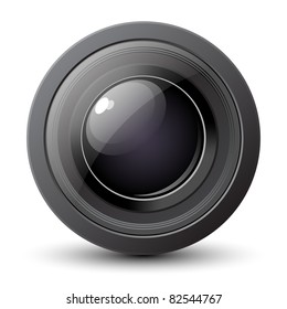 Camera Lens Icon. Vector illustration
