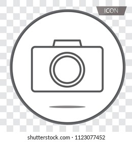 Camera lens icon vector, Photography symbol sign, camera icon vector isolated on background.