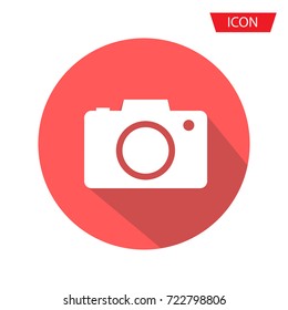Camera lens icon vector, Photography symbol sign, camera icon vector isolated on background.