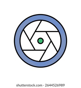 Camera Lens Icon vector stock illustration