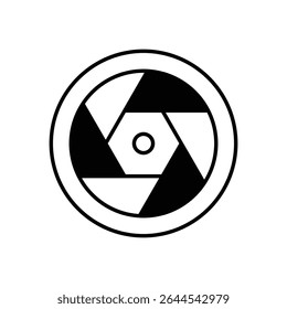 Camera Lens Icon vector stock illustration