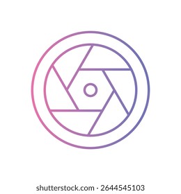 Camera Lens Icon vector stock illustration