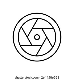Camera Lens Icon vector stock illustration