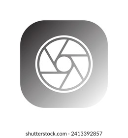 camera lens icon vector template illustration logo design