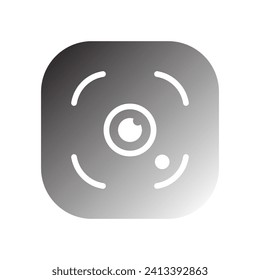 camera lens icon vector template illustration logo design