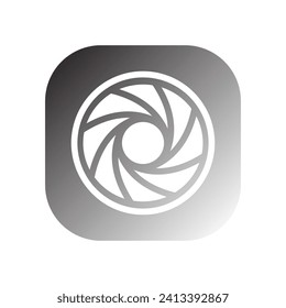 camera lens icon vector template illustration logo design