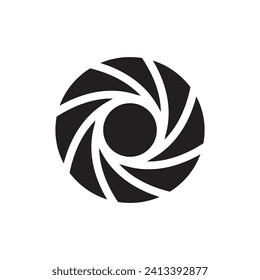 camera lens icon vector template illustration logo design